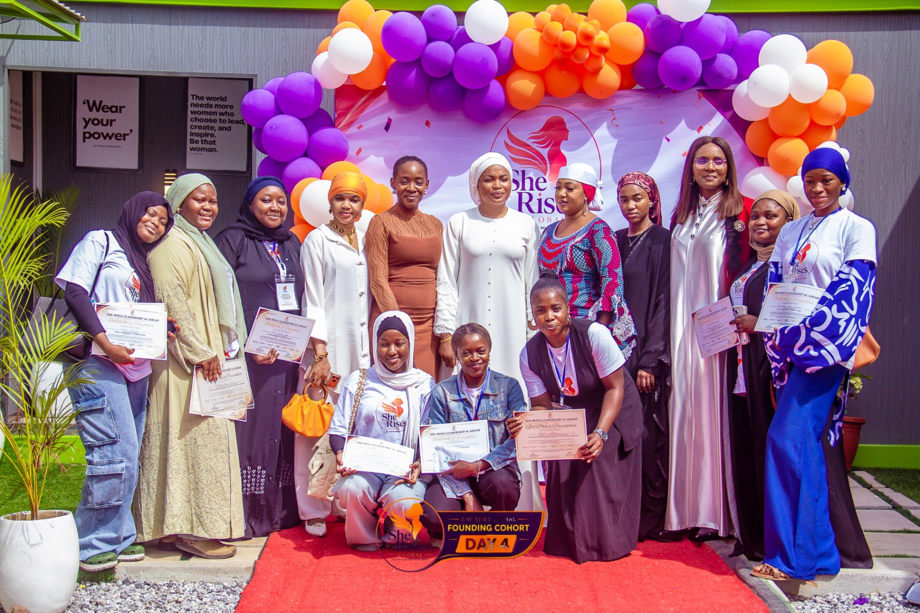 The founding cohort of the She Rises Leadership Academy 2026 in Abuja